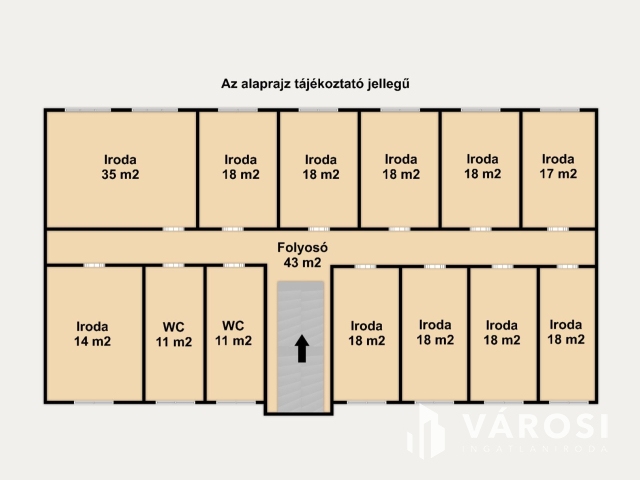 Kiadó irodák: 17 - 35 m2 között