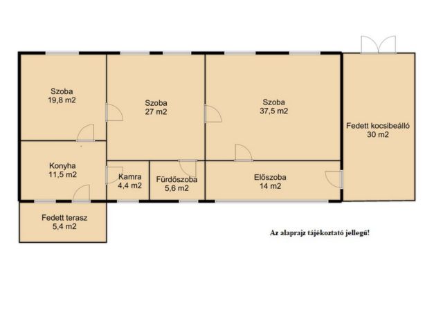 Egyedi stílus, tégla falazat, tágas terek Eleken!