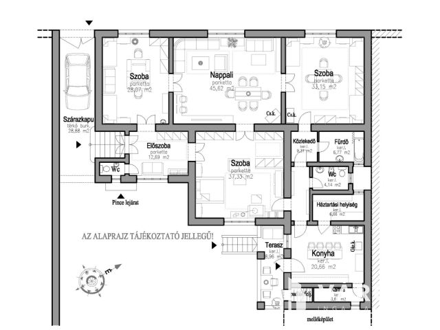 Patinás polgári ház a Kálvin tér közelében