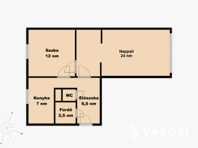 Gyönyörűen felújított 2 szobás lakás a belváros határán