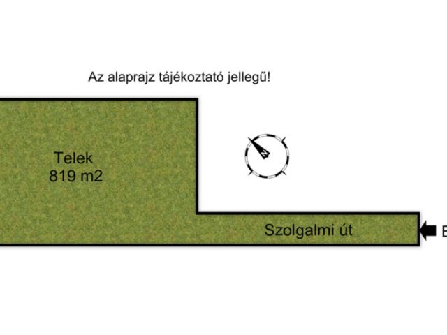 819 m2-es belterületi építési telek Gyömrőn!