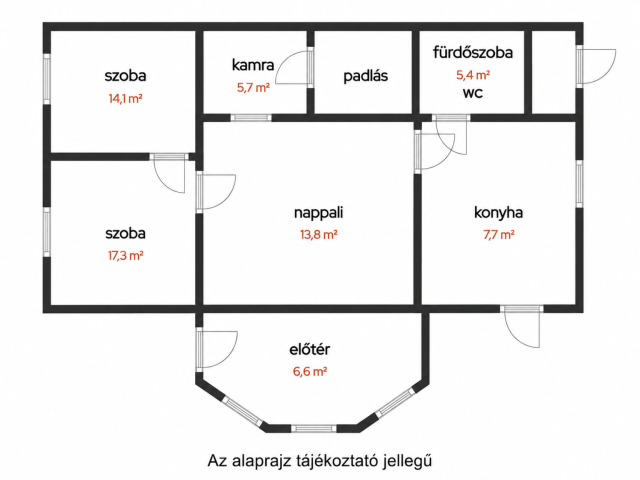 Sarkad fő utcáján két szobás családi ház eladó