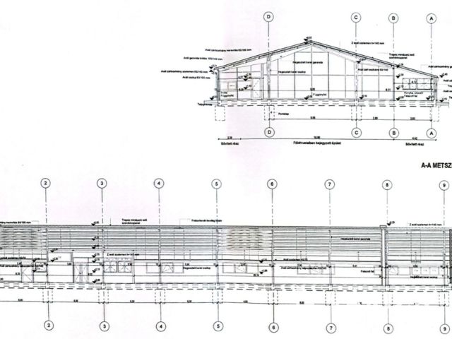 Nagy méretű szerelőcsarnok, 1800 m2 telekterülettel eladó